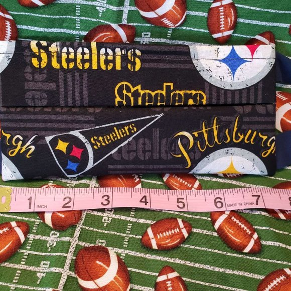 Pittsburgh Steelers Pleated Face Mask 100% Cotton - Picture 3 of 9